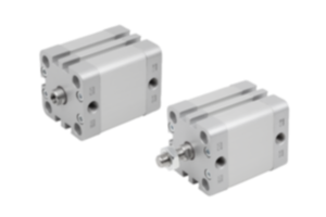 Pneumatic compact cylinders DIN ISO 21287, double-acting with magnetic piston