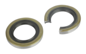 End seals double-lip sealing rings